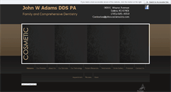 Desktop Screenshot of johnwadamsdds.com